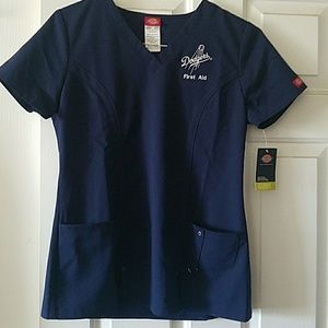 LA Dodgers Women's Scub Top